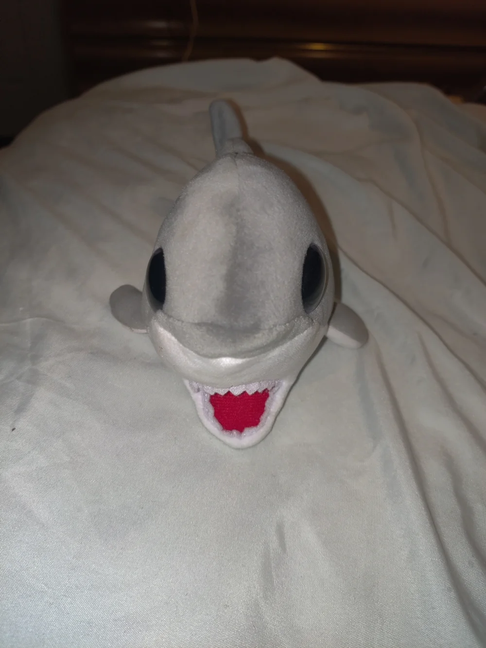 Ty Plush Grey Shark Pet Toy - Soft Shark Plush